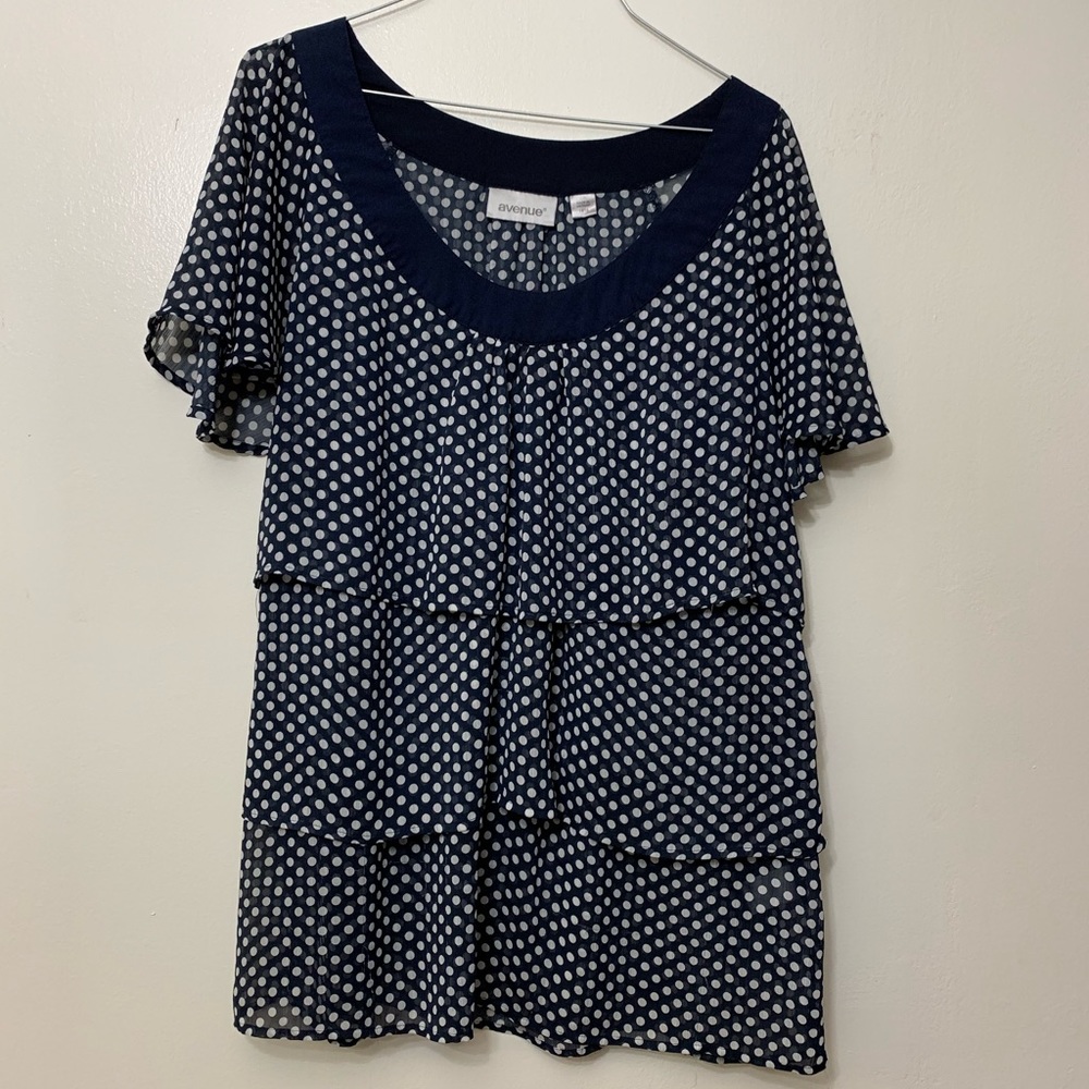 Layered Polkadot Top by Avenue - 14/16
